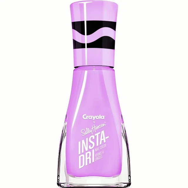 Sally Hansen + Crayola Insta-Dri Spring Fling Nail Polish Collection, Wisteria | Walmart (US)
