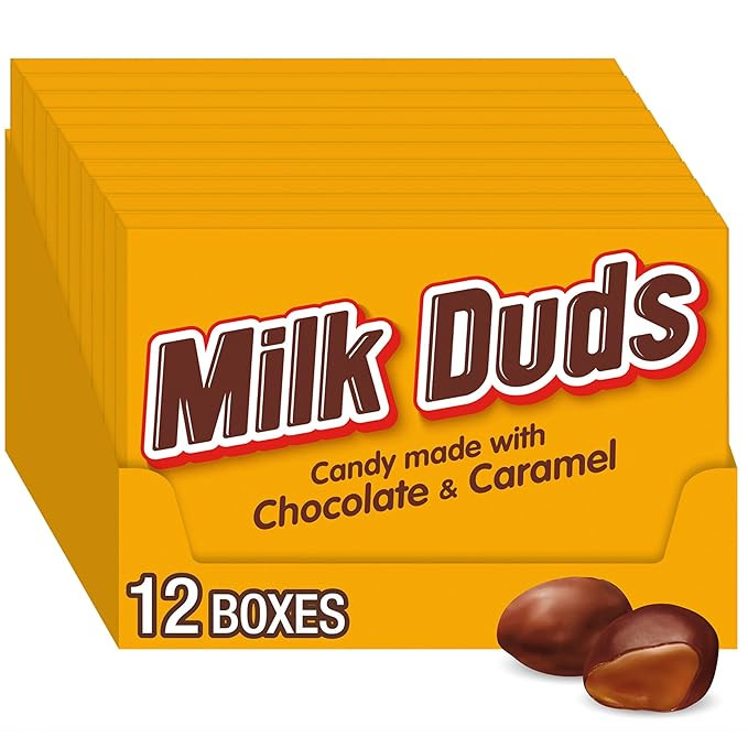 MILK DUDS Chocolate and Caramel Candy Boxes, 5 oz (12 Count) | Amazon (US)