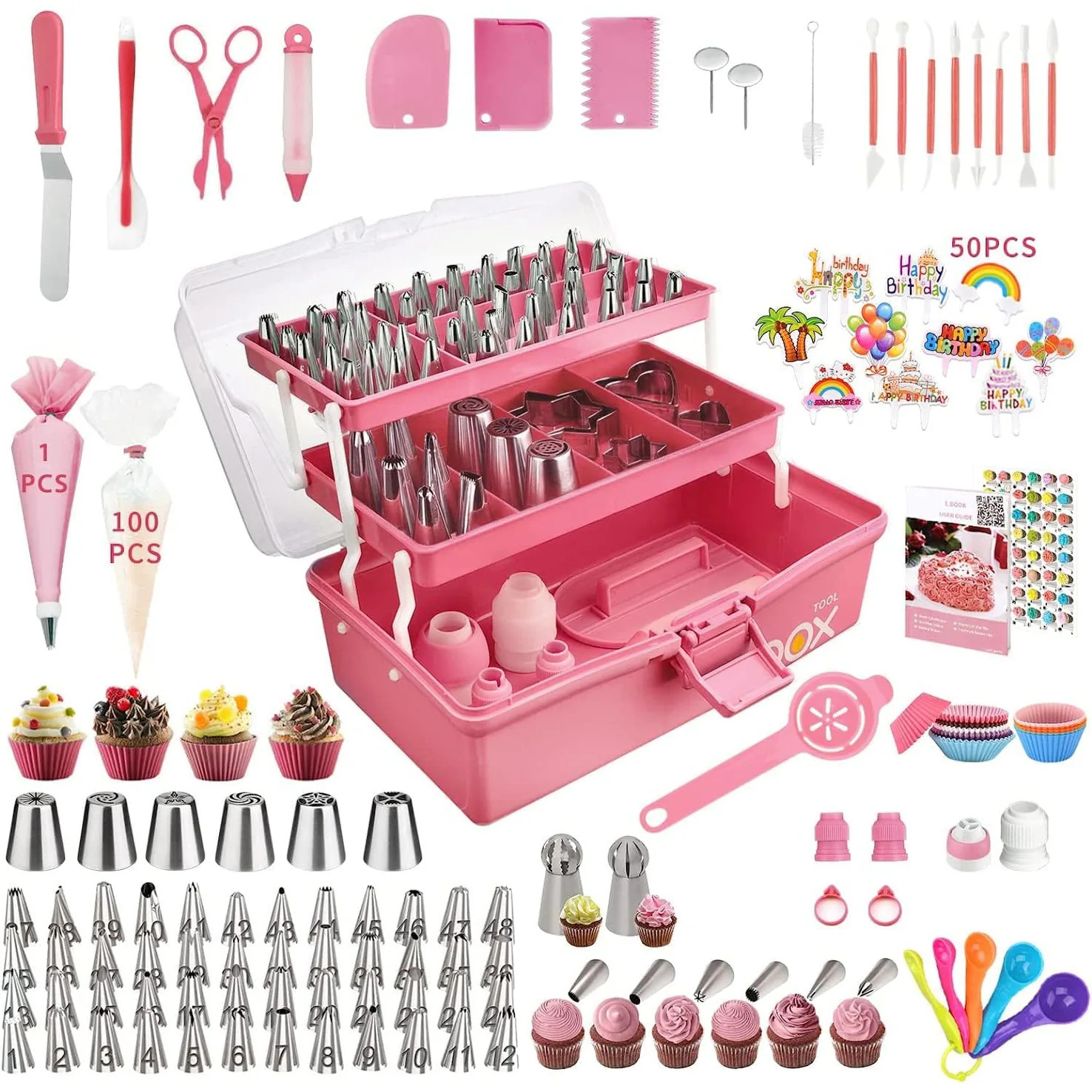 Cake Decorating Supplies Tools Kit 358 pcs Baking Accessories with Storage Case | Bed Bath & Beyond