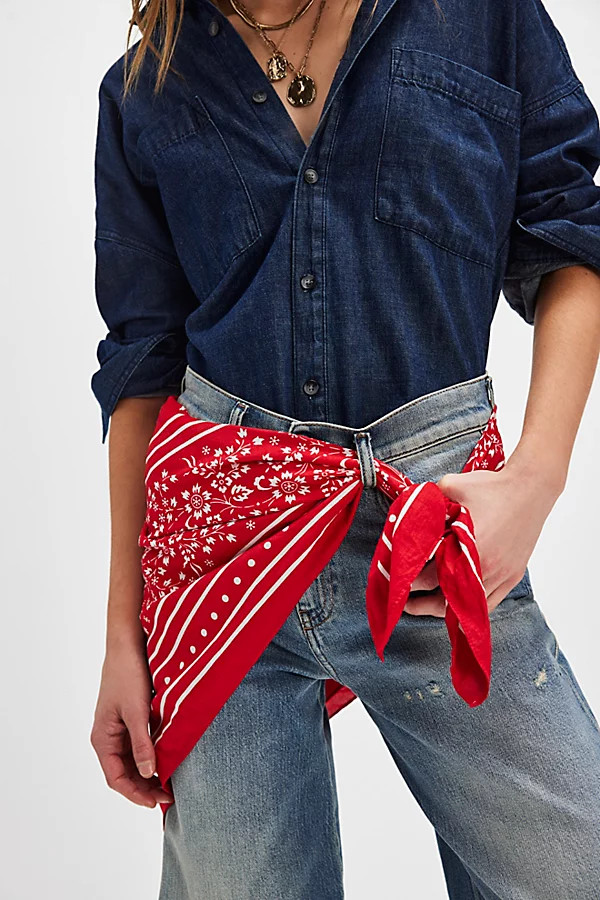 End Of Summer Printed Bandana | Free People (Global - UK&FR Excluded)