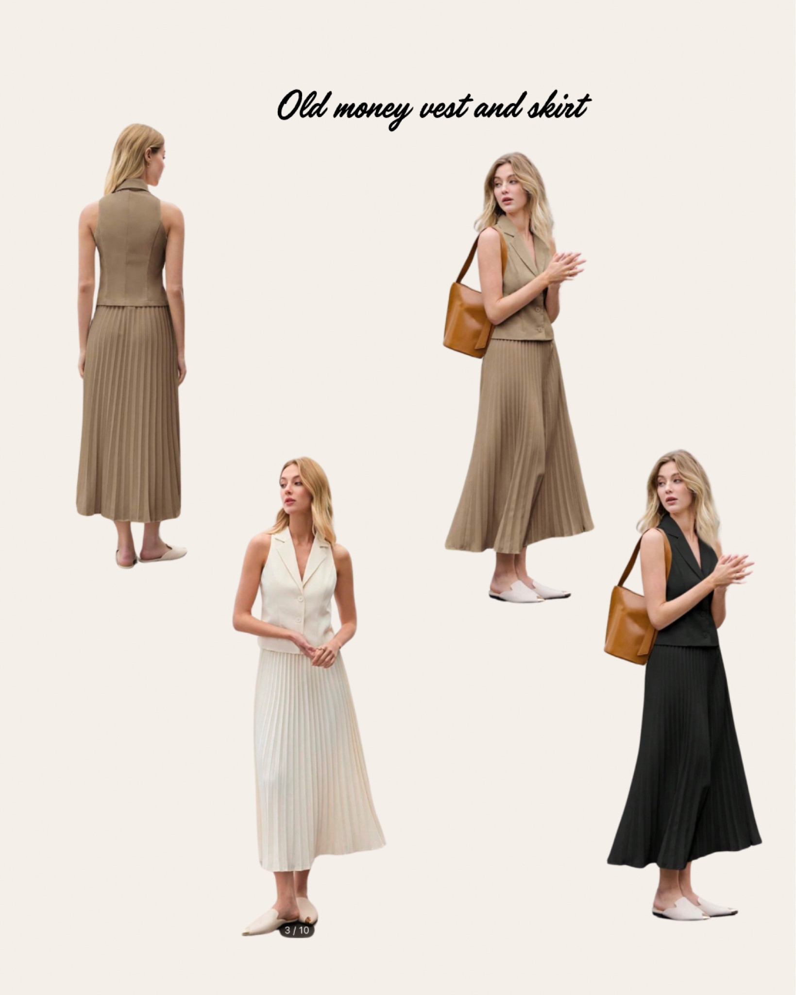 Lapel vest & skirt suit, old money style two-piece  

#LTKWatchNow #LTKStyleTip #LTKMostLoved