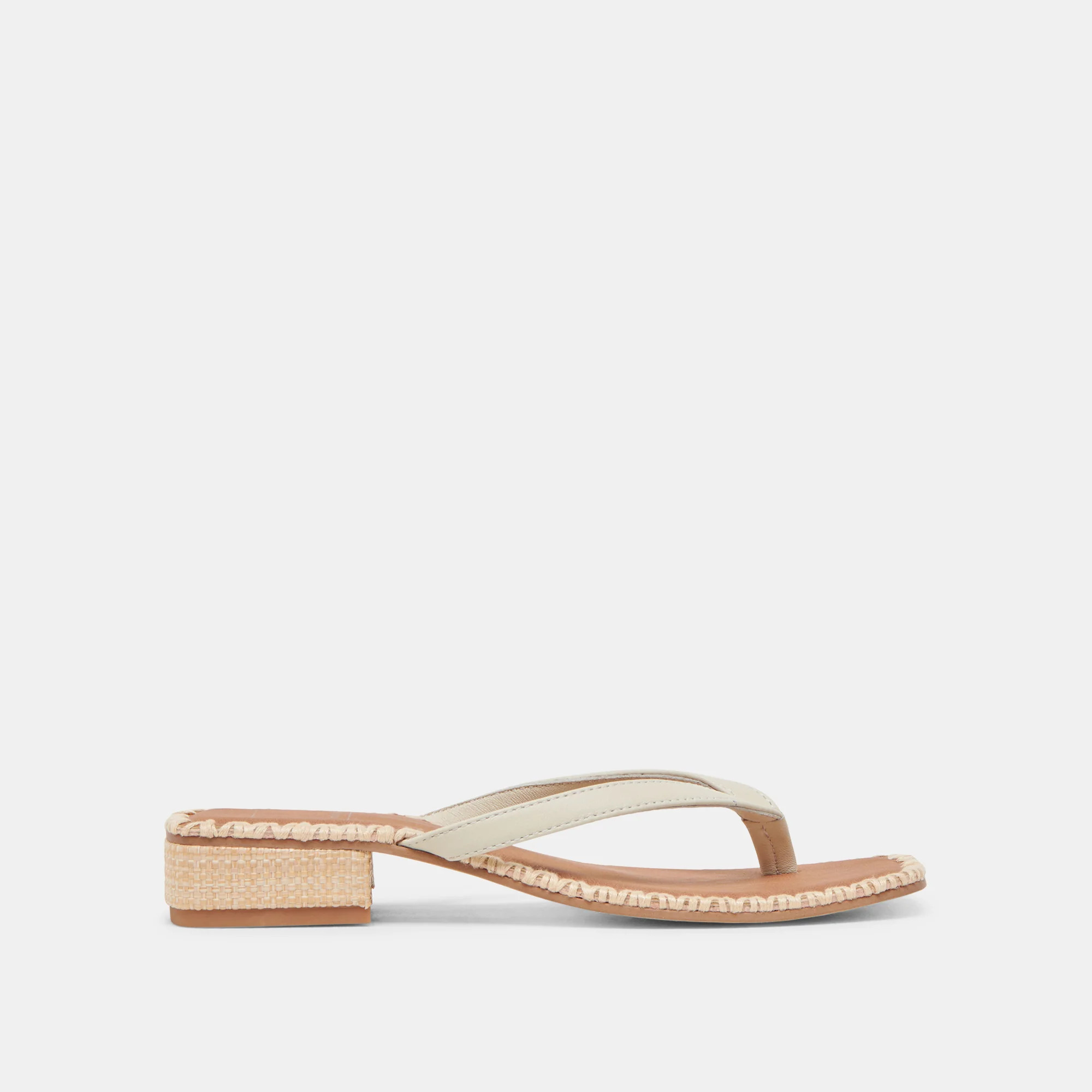 BARTY SANDALS WHITE LEATHER | DolceVita.com