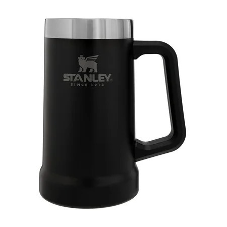Stanley Stay-Chill Beer Stein 24 oz | Heavy Duty Big Grip Handle | Beer Tumbler Drink Cup, Holds 2 Cans | Insulated Stainless Steel Party Mug | BPA-Free | Walmart (US)