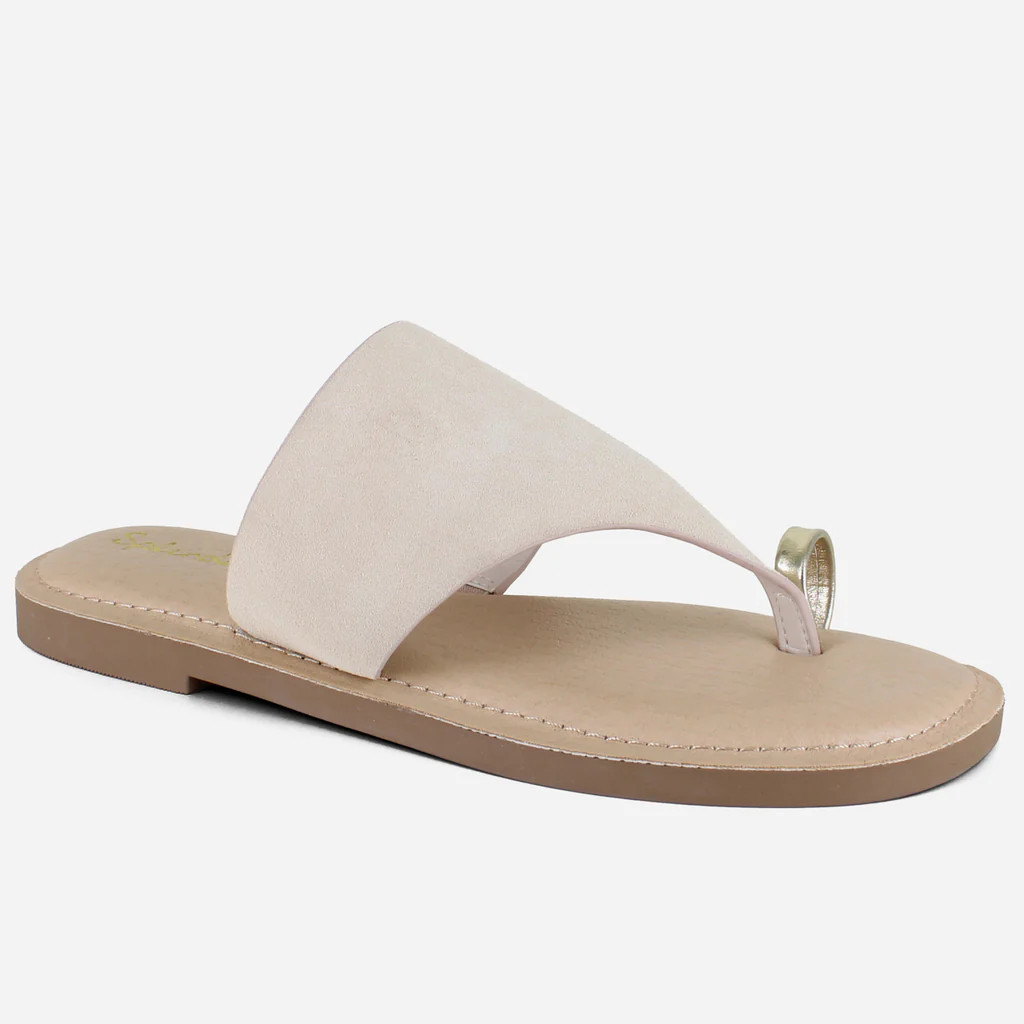 Lily Suede Sandal in Oatmeal | Splendid