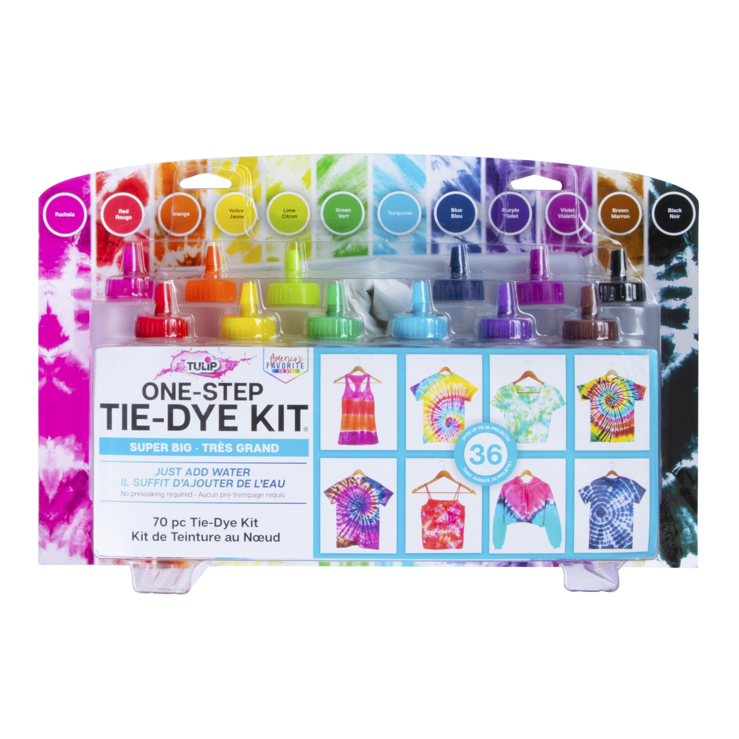 Tulip One Step Tie Dye Kit: Super Big 12 Colors | Amazon (US)