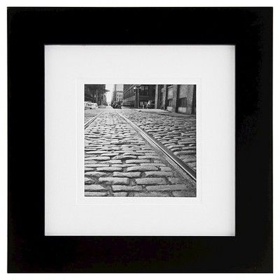 Gallery Solutions Matted 8" x 8" Frame - Black | Target