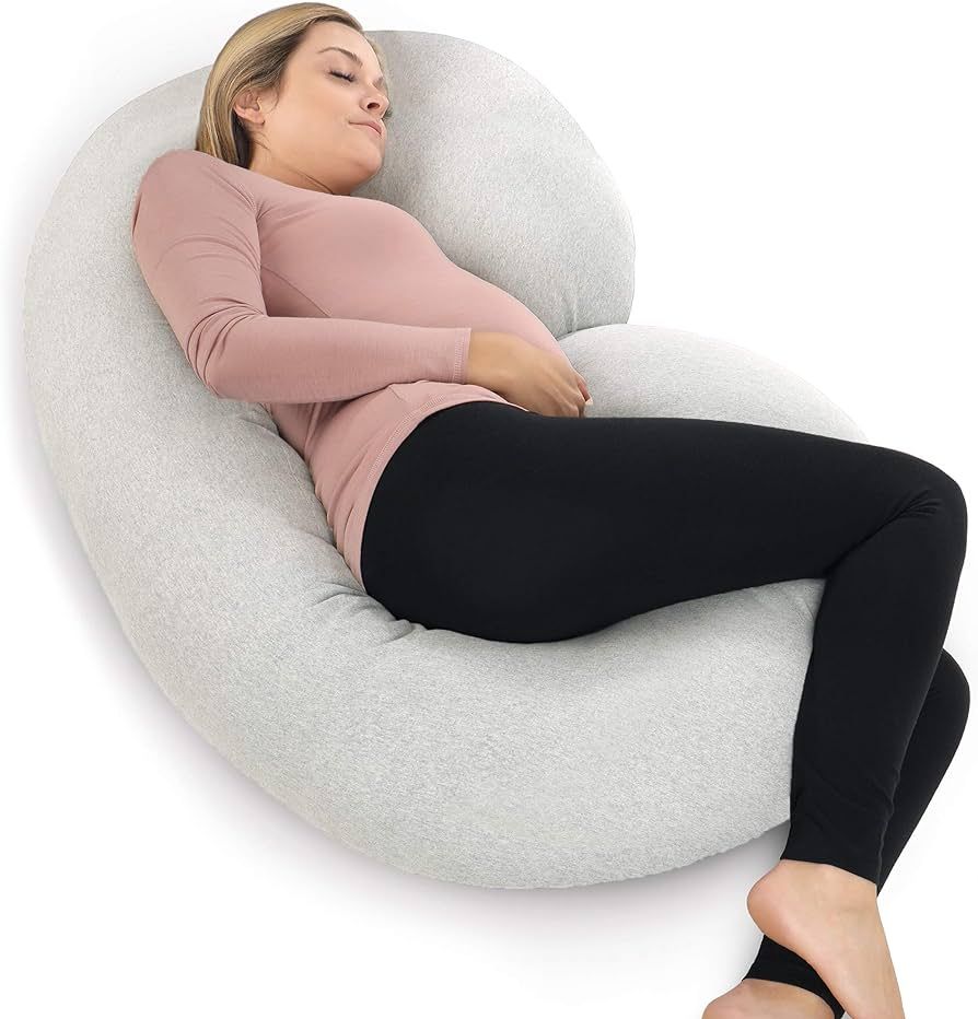 Pharmedoc The CeeCee Pillow Pregnancy Pillows C-Shape Full Body Pillow and Maternity Support (Lig... | Amazon (US)