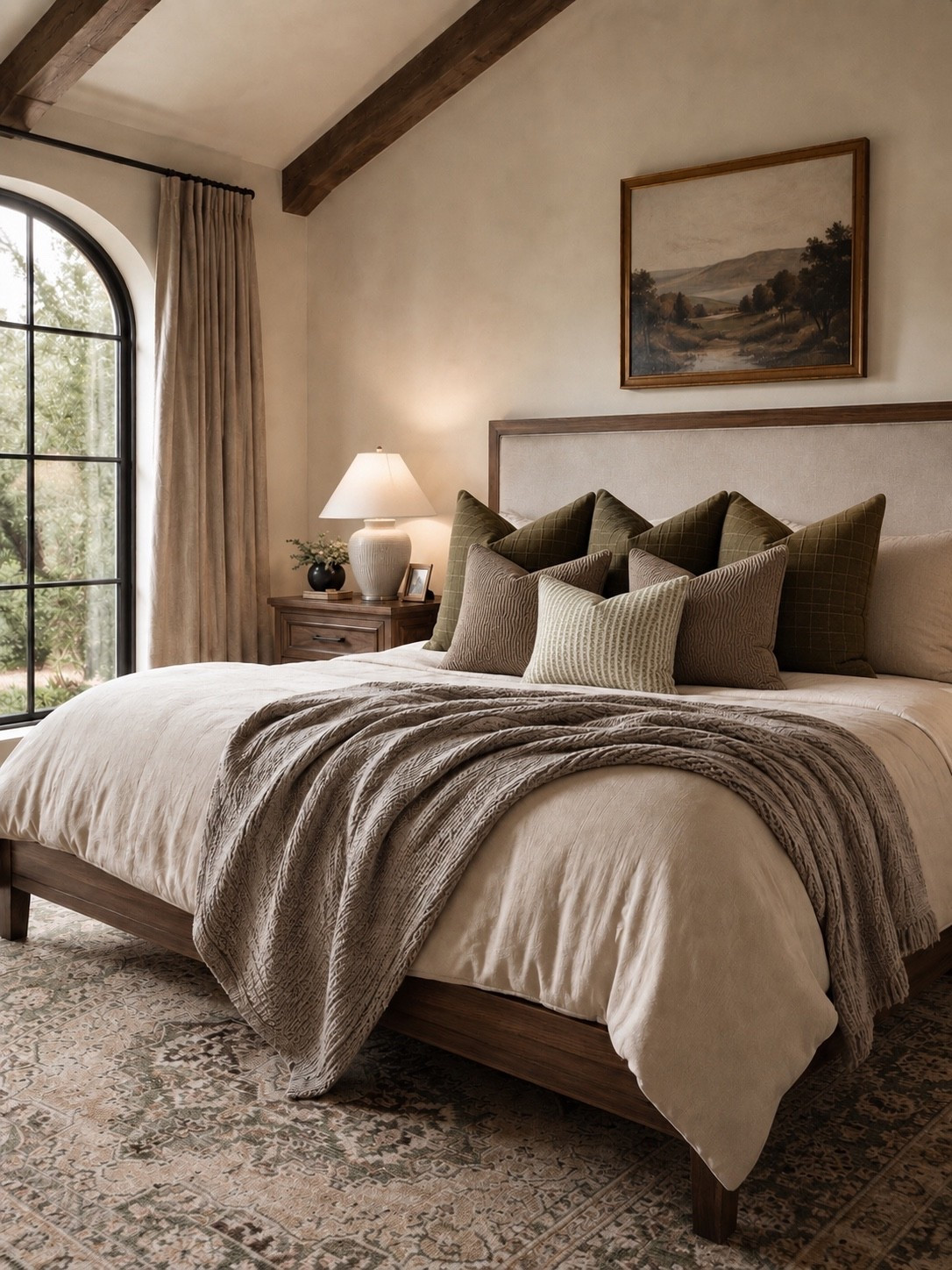 Bedroom Goals 🤍

Nothing beats a bedroom that feels calm, cozy, and effortlessly elevated. Layering rich olive tones with warm wood furniture, soft neutrals, textured bedding, and a vintage-inspired rug creates a timeless retreat you’ll never want to leave.

Follow @farmtotablecreations on Instagram for more cozy home finds and trending decor.

#LTKHome #BedroomDecor #CozyBedroom #NeutralHome #HomeDecor #BedroomInspo #DesignerInspired #StudioMcGeeStyle #TimelessStyle #WarmMinimalism #HomeStyling #LuxuryForLess #FarmToTableCreations

#LTKSaleAlert #LTKHome