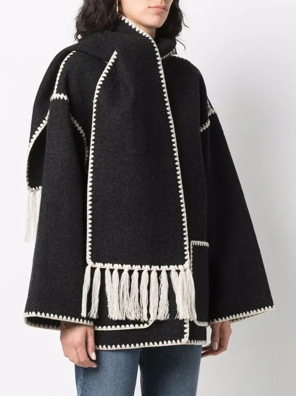 embroidered scarf jacket | Farfetch Global