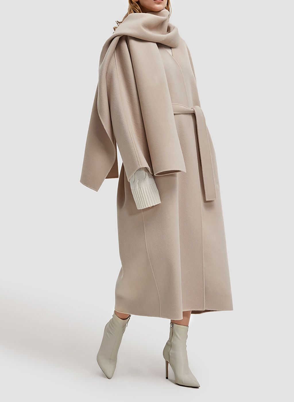 Jayda Scarf Wool Felt Coat | NAP Loungewear