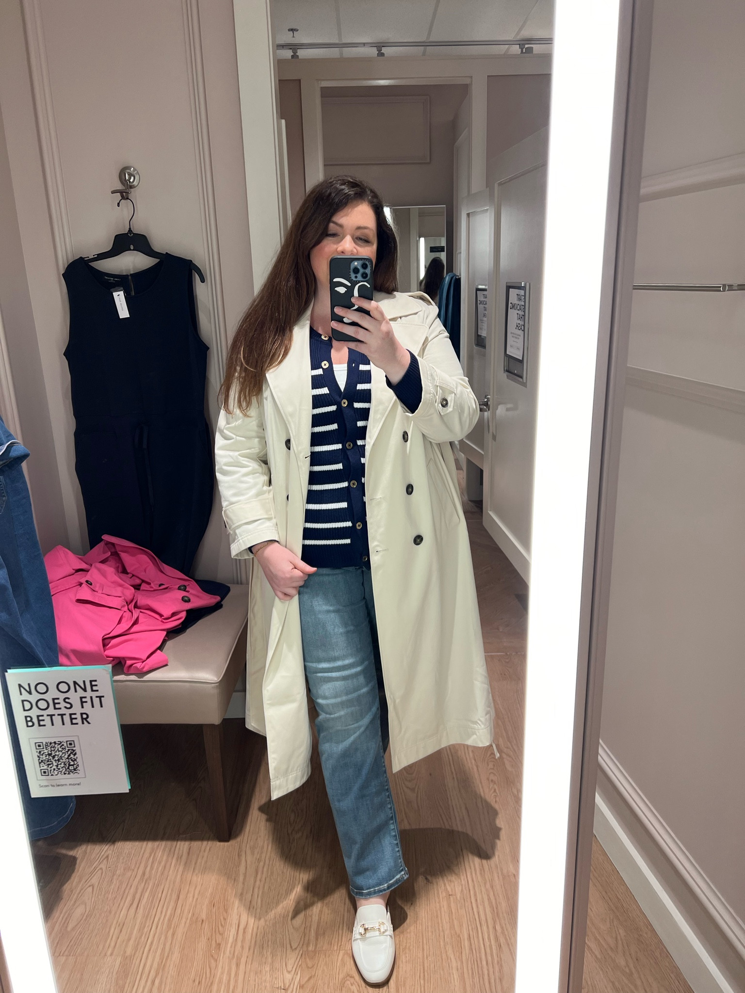 Work Outfit, work outfit casual layers, trench coat plus size, plus size workout with jeans, denim casual work outfit wearing size 18 true to size 

#LTKover40 #LTKplussize #LTKworkwear