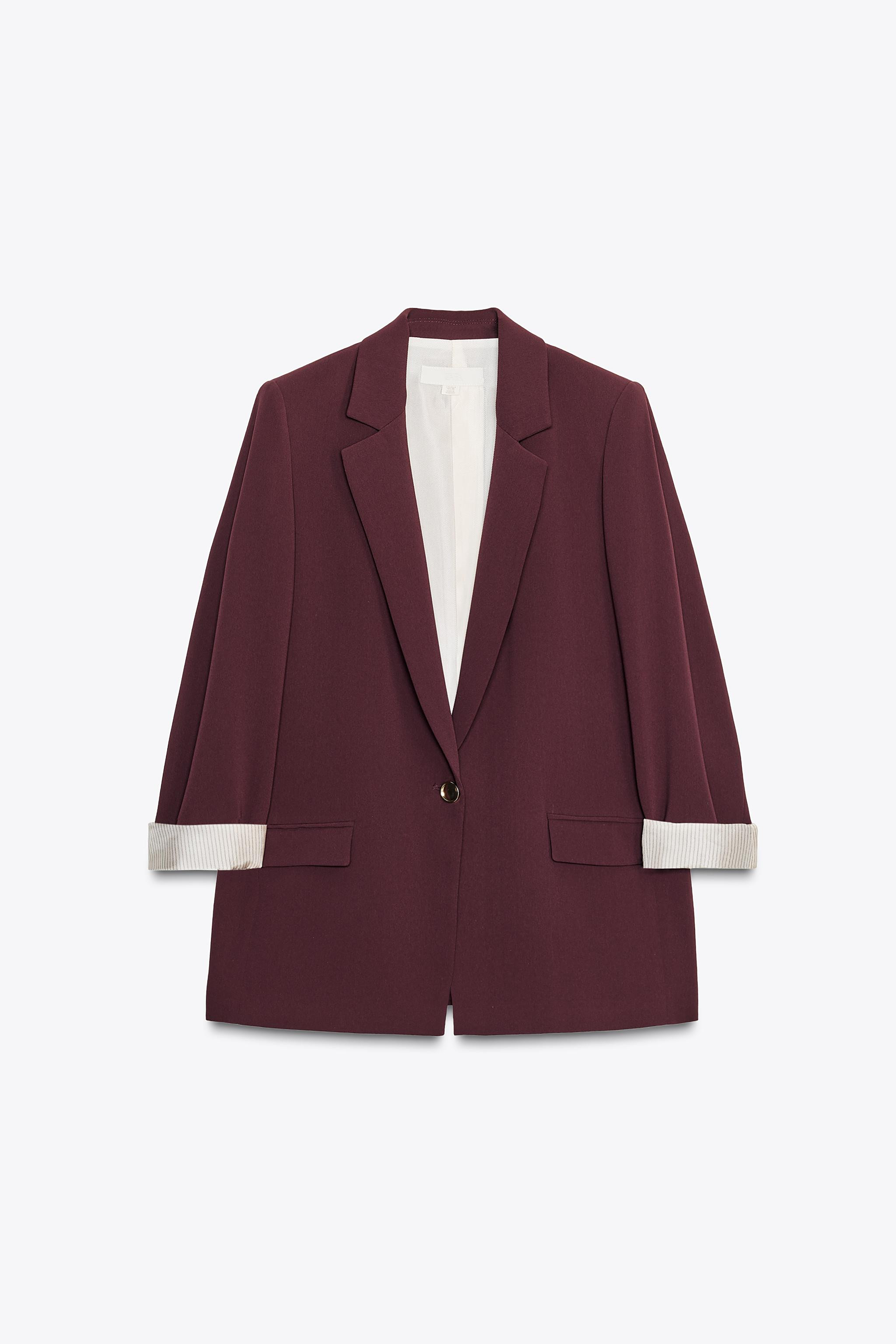 PRINTED CUFF BLAZER | Zara UK