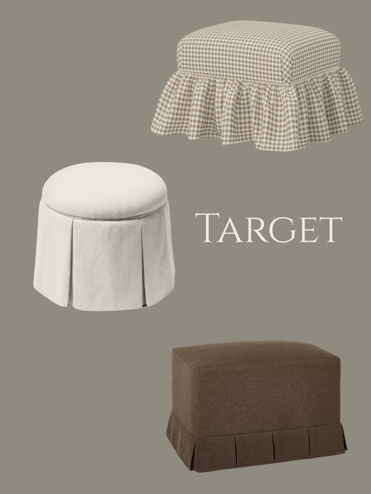 I am loving these ottomans from target. The one in the middle has storage!


Studio McGee 

#LTKHome