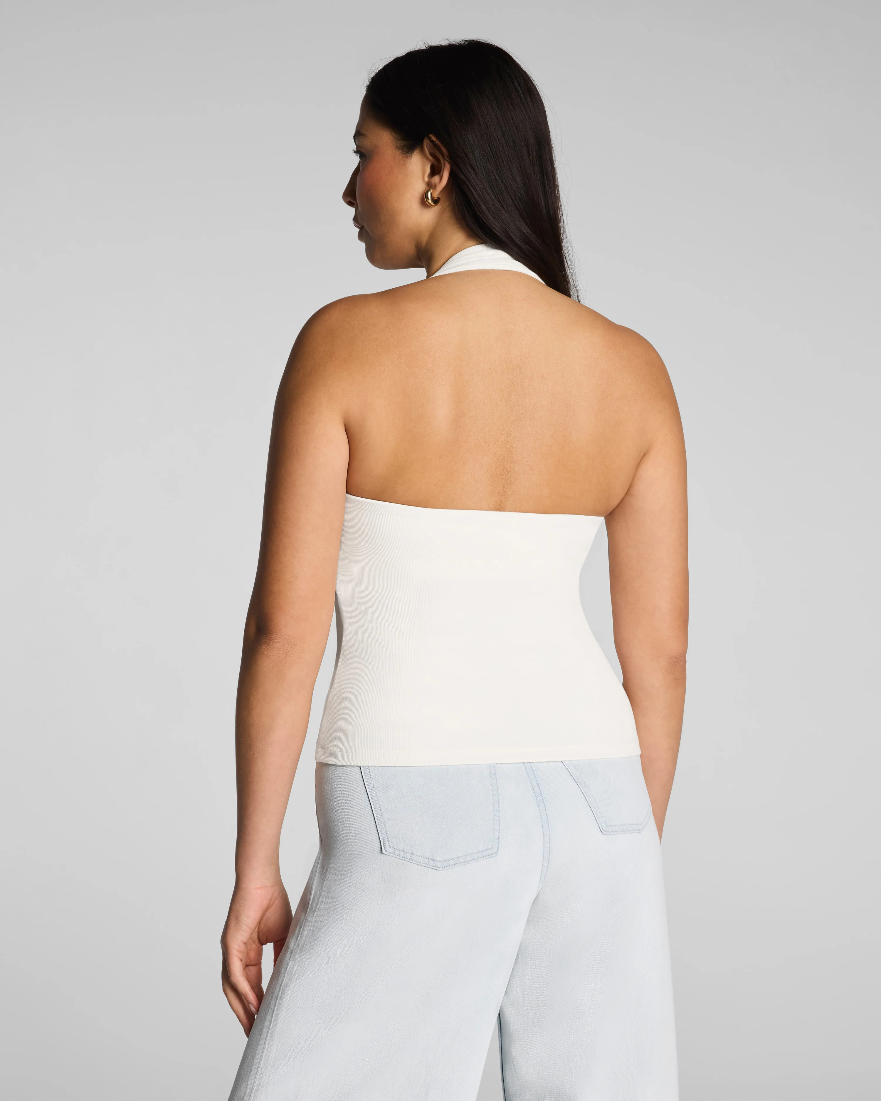 Ribbed Knit Halter Tank | Spanx