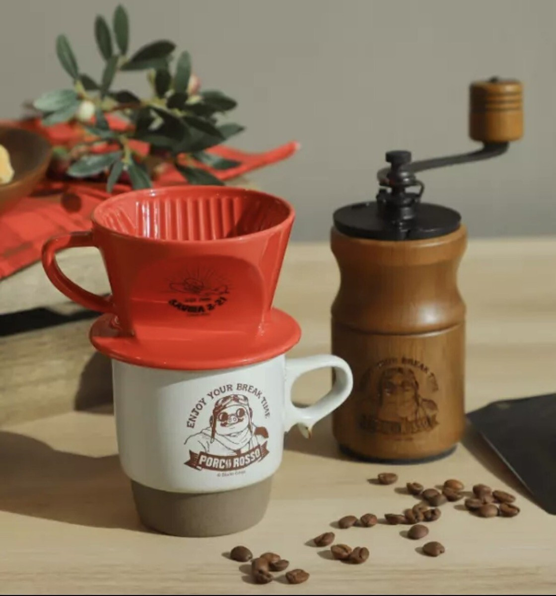 Porco Rosso × Kalita Coffee Mug & Dripper & Mill Set of 3 Ghibli Limited Japan | eBay US