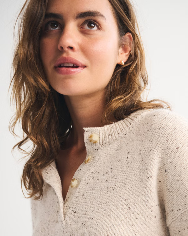Women's Henley Sweater | Women's | Abercrombie.com | Abercrombie & Fitch (US)