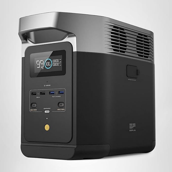 EF ECOFLOW Portable Power Station DELTA 2, 1024Wh LiFePO4 (LFP) Battery, 1800W AC/100W USB-C Outp... | Amazon (US)