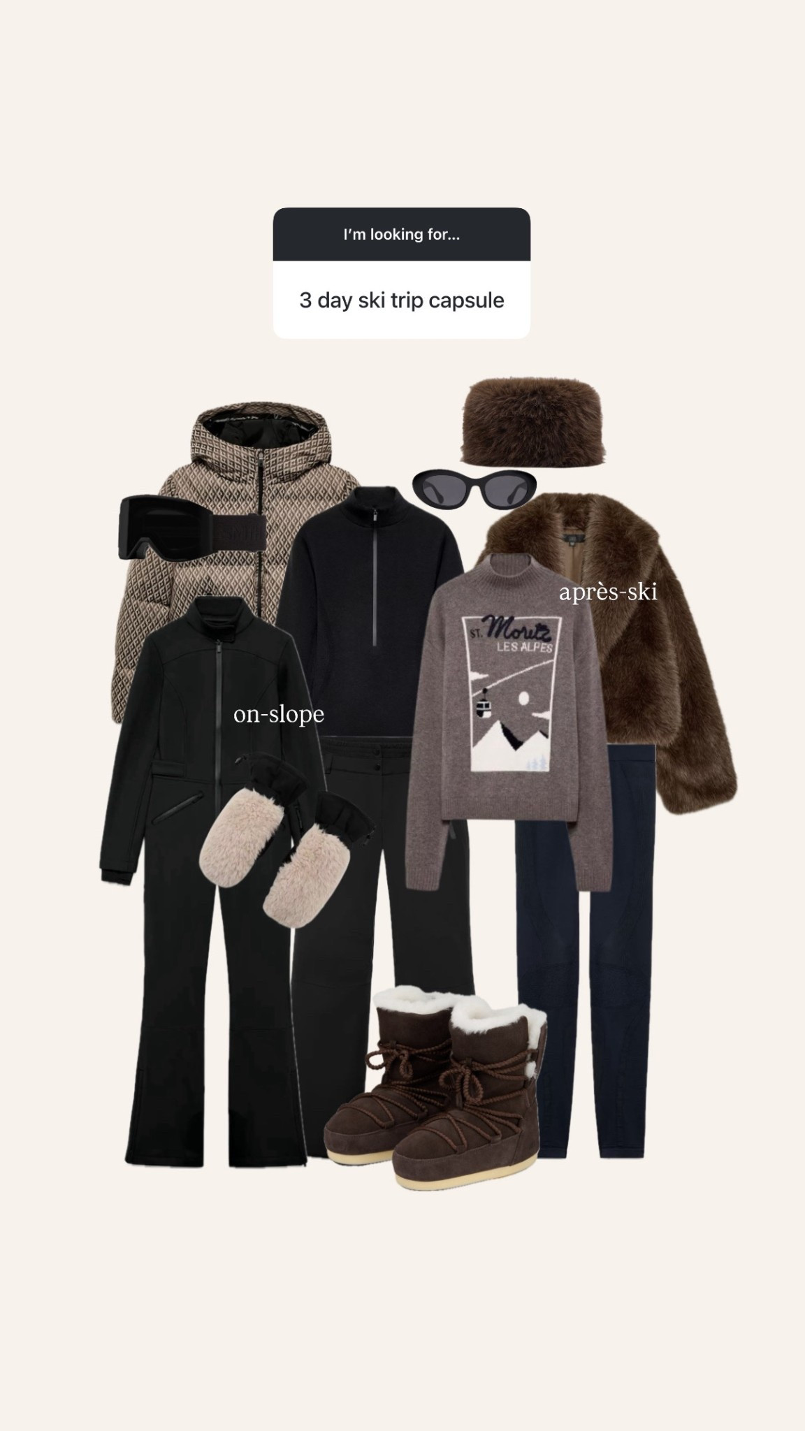 SKI EDIT 

#ski #après-ski #pelzmantel #pelzhut #winteroutfit #stiefel #boots #winterboots #moonboots #skijacke #skioutfit #skilook #thermowear #skithermo #teddymantel #winter #warmleggings

#LTKdeutschland #LTKwinter #LTKstyletip