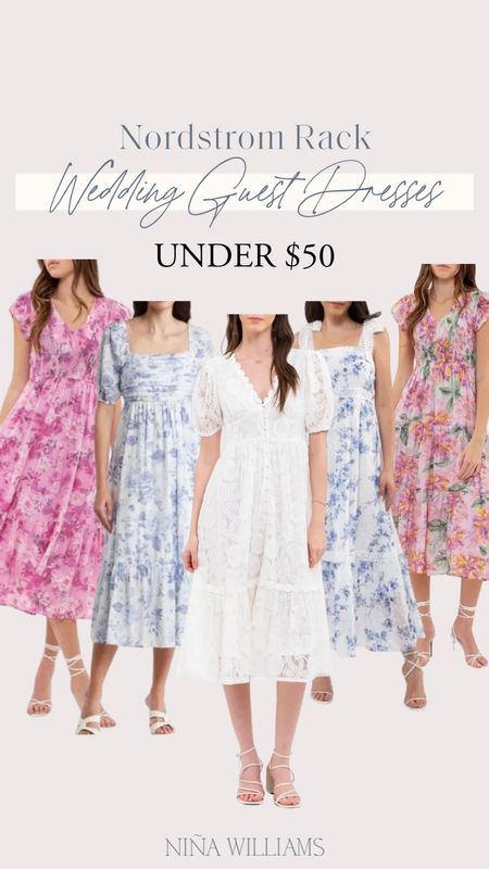Wedding Guest Dresses Under $50!  Floral dress - white dress - bridal shower dress - beachwear dresss

#LTKfindsunder50 #LTKwedding #LTKsalealert