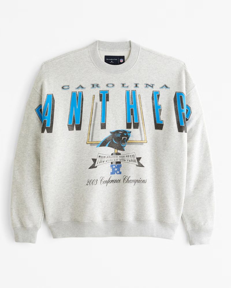 NFL Carolina Panthers Graphic Crew Sweatshirt | NFL NFL | Abercrombie.com | Abercrombie & Fitch (US)