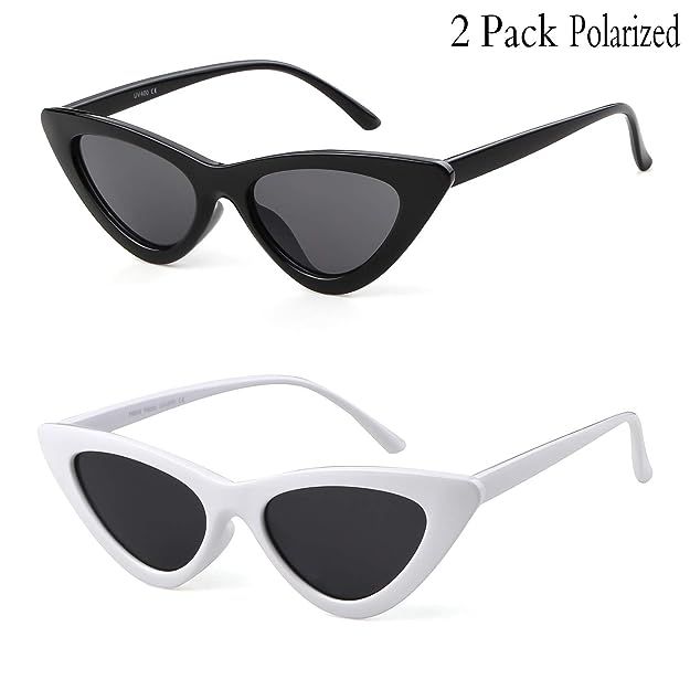 Gifiore Retro Vintage Cateye Sunglasses for Women Clout Goggles Plastic Frame Glasses | Amazon (US)