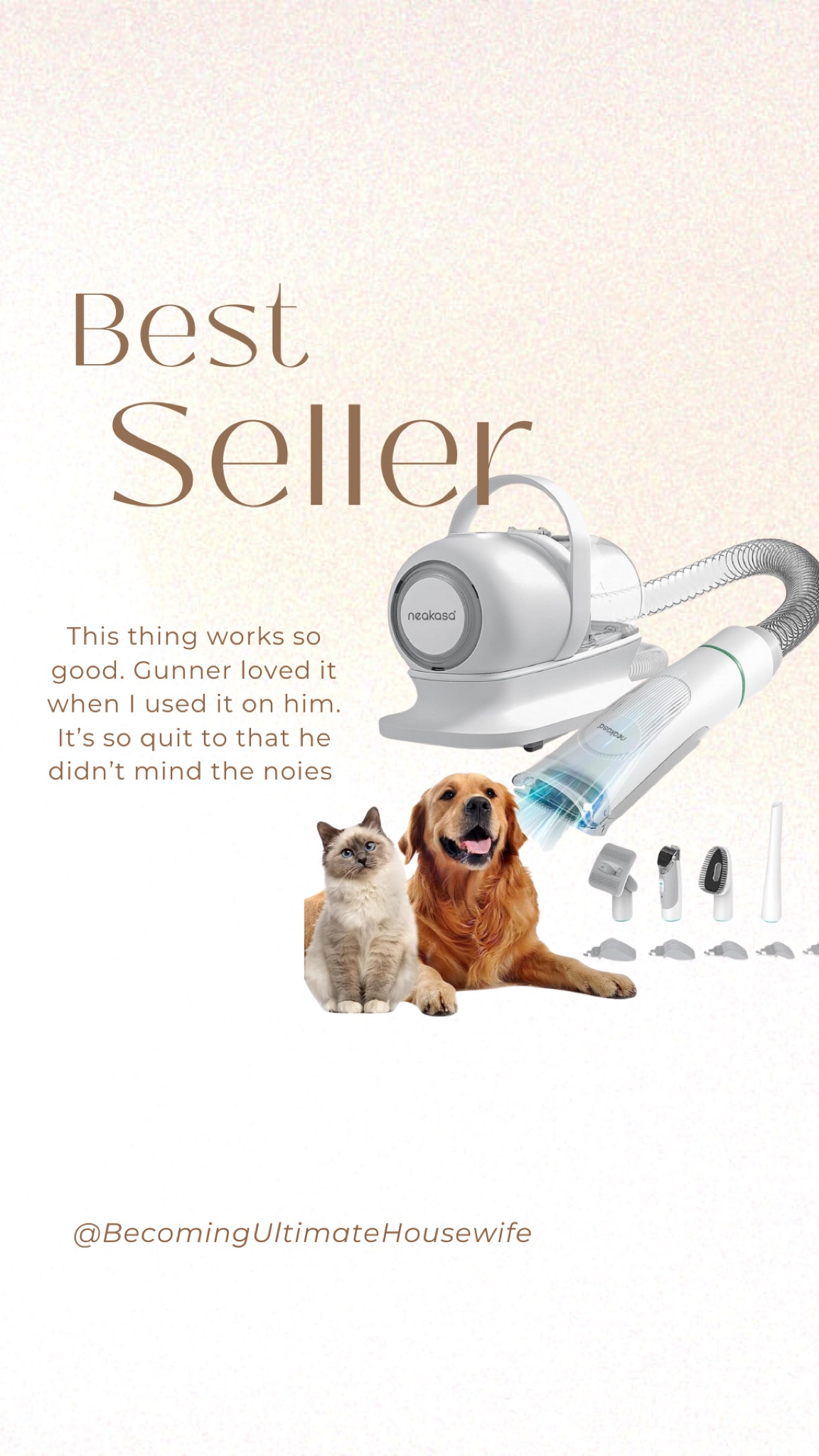 🐾 One of the things I loved using on Gunner was this all-in-one dog vacuum with hair clippers. It made grooming so much easier, keeping the shedding at bay and ensuring he always looked his best. The best part? It’s super quiet, so it didn’t scare him at all. Even though Gunner is no longer with us, I know this tool is a lifesaver for pet owners looking to keep their homes fur-free and their pups happy. 🐶✨ If you’re searching for a stress-free grooming solution, this is a must-have! #LTKPets

#LTKHome #LTKFamily #LTKFindsUnder100