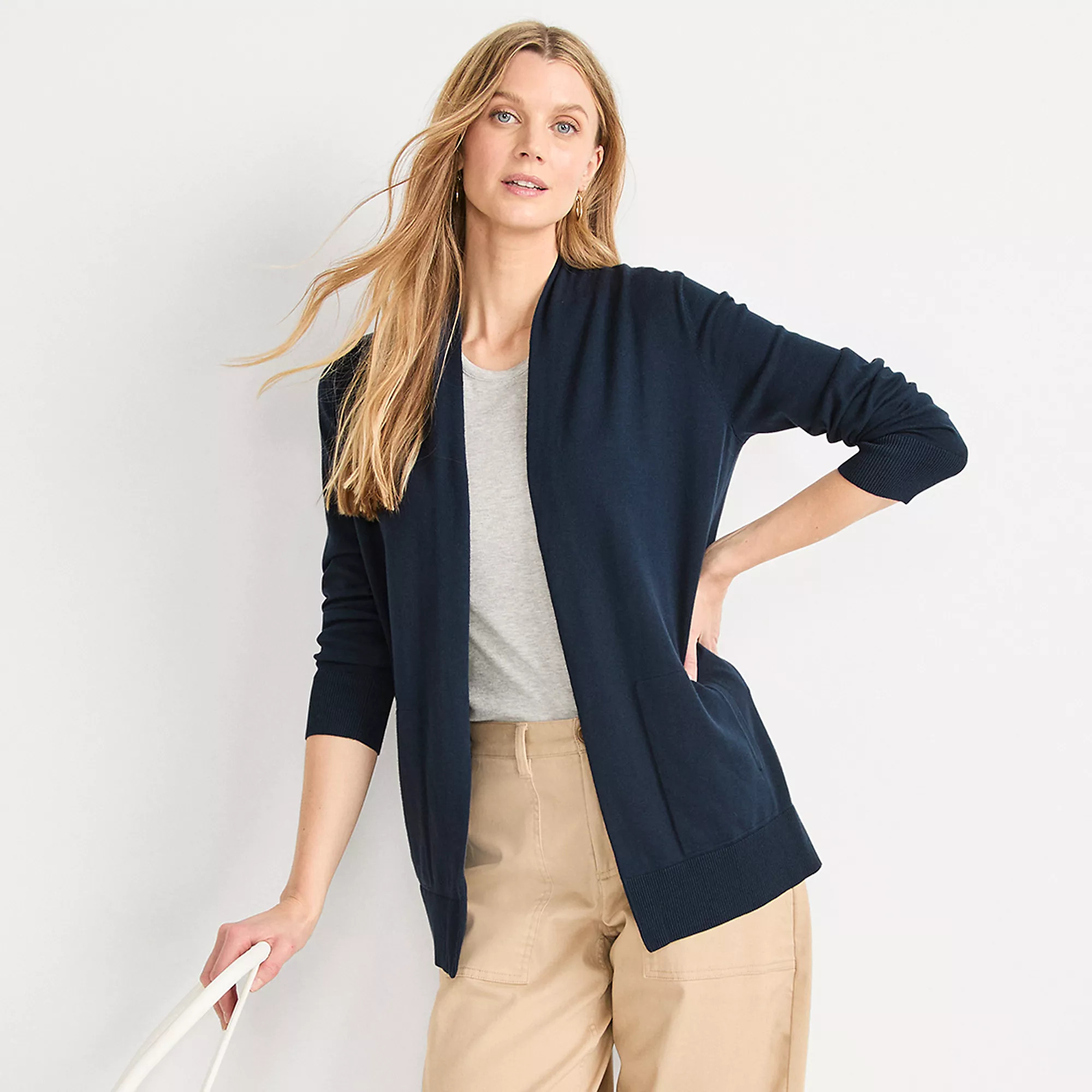 Women's Long Sleeve Open Long Cardigan Sweater | Lands' End (US)