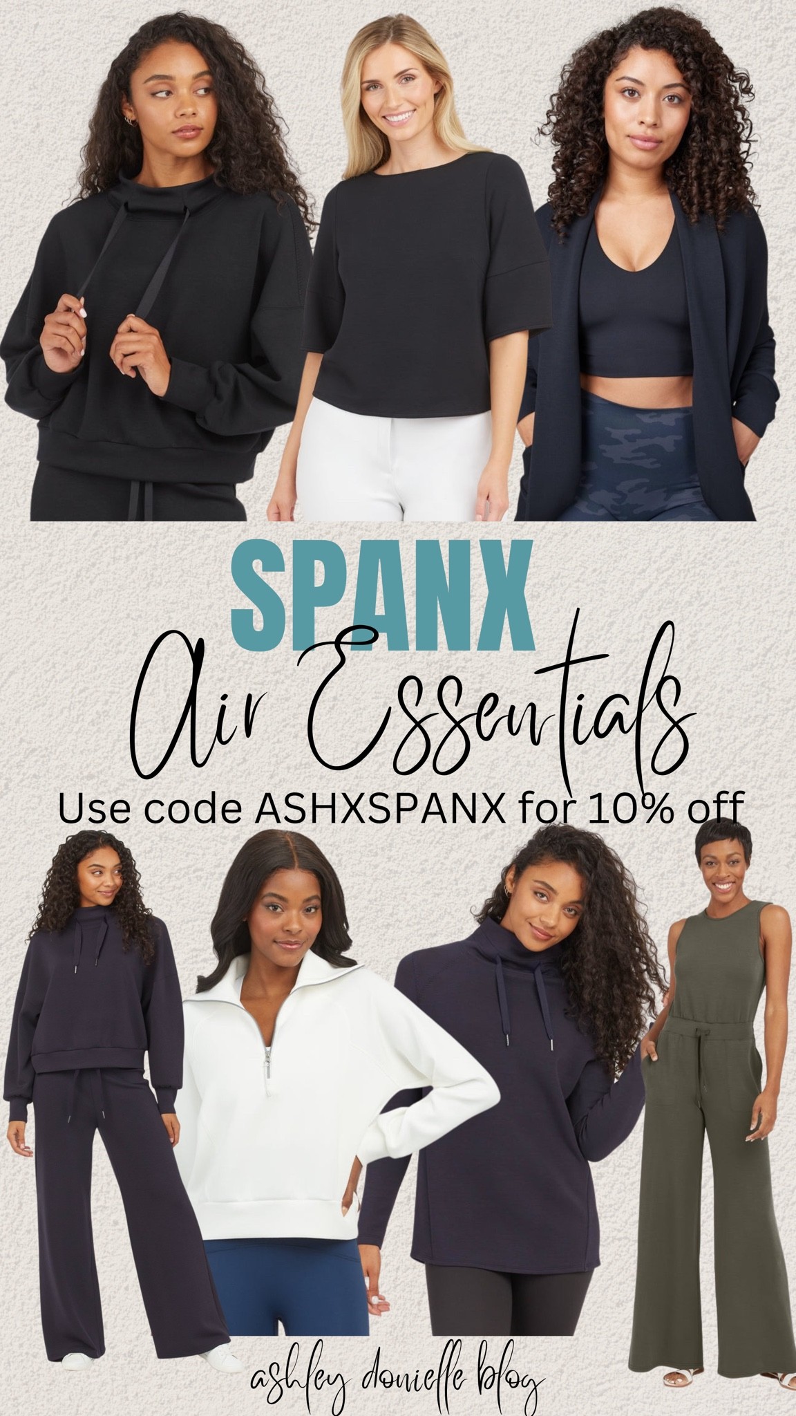 Spanx air essentials! Code ASHXSPANX gets you 10% off!

Leggings, jacket, jumpsuit, joggers, sweatshirt, tank top 

#LTKstyletip #LTKSeasonal #LTKfit