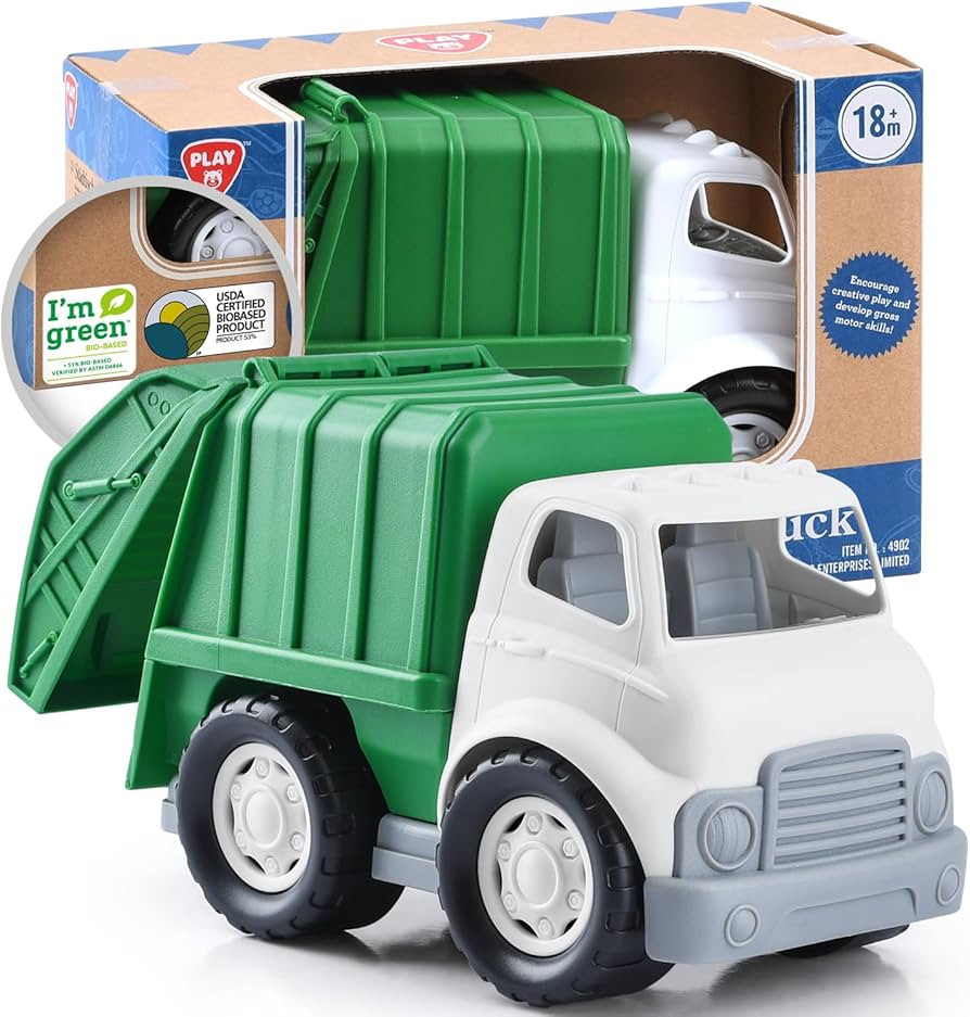 PLAY Eco-Friendly Garbage Truck, [USDA Certified] No BPA/Phthalate/PVC, Recycled Bioplastic Trash... | Amazon (US)