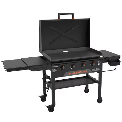 Blackstone 4 Burner 36" Original Omnivore Griddle with Hood Gas Grill #2322 Black: Propane Powere... | Target