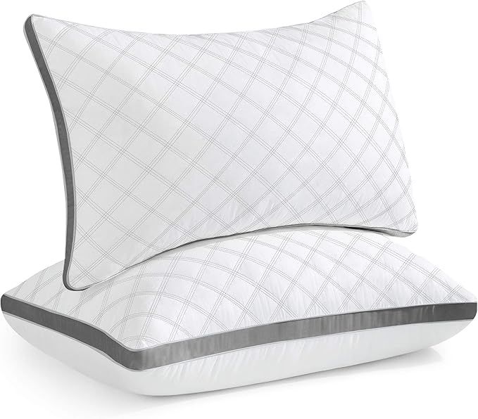 Oubonun Pillows King Size Set of 2 Firm Support, Down Alternative Pillows, Supportive Bed Pillow ... | Amazon (US)