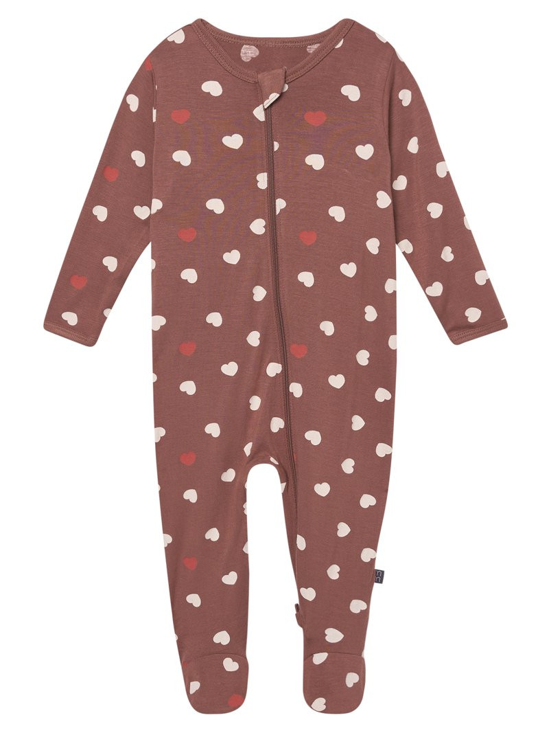 Modern Moments by Gerber Baby Neutral Viscose Valentine´s Day Sleep ´N Play Footed Pajamas, Siz... | Walmart (US)