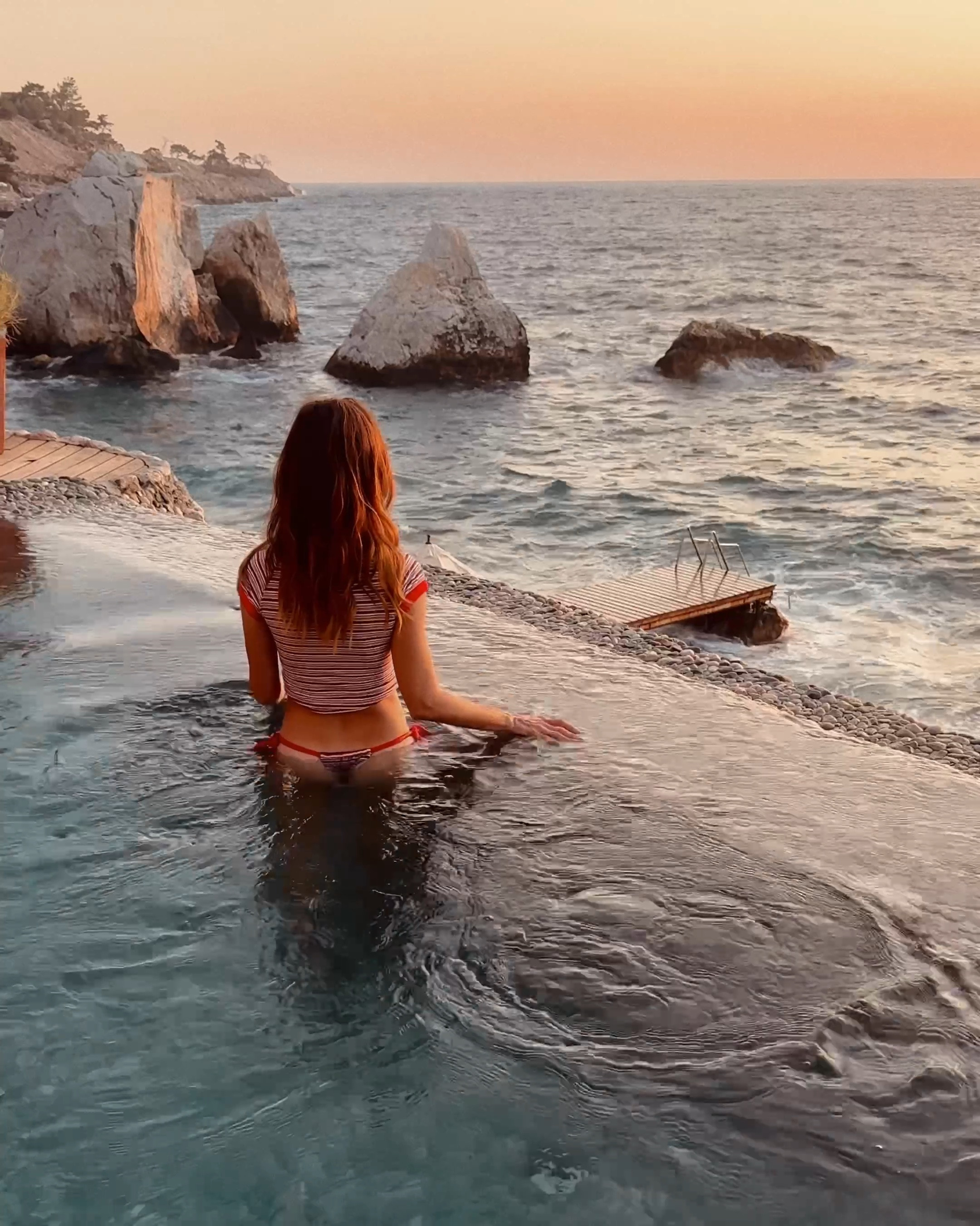 I fell in love with the fun retro feel of this bikini as soon as I saw it. The terry cloth fabric is so cozy! 

#LTKVideo #LTKSwim