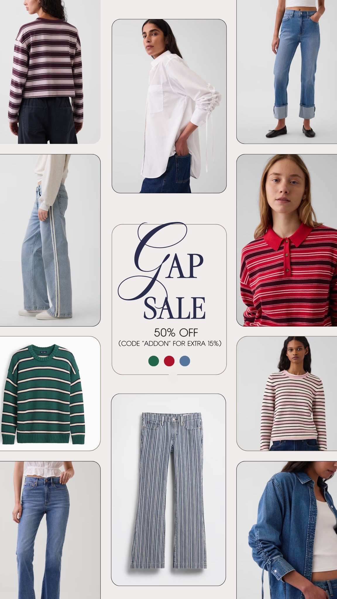 Gap is having a 50% off sale!! Here’s all the pieces I added to my wardrobe to get me ready for fall. 

Use the code “ADDON” for an extra 15% off! 


Gap Style, Sale Alert, Striped Sweaters, Fall Selects, Discounted Apparel, Women’s Outfit Inspo

#LTKootd #LTKSaleAlert #LTKSeasonal