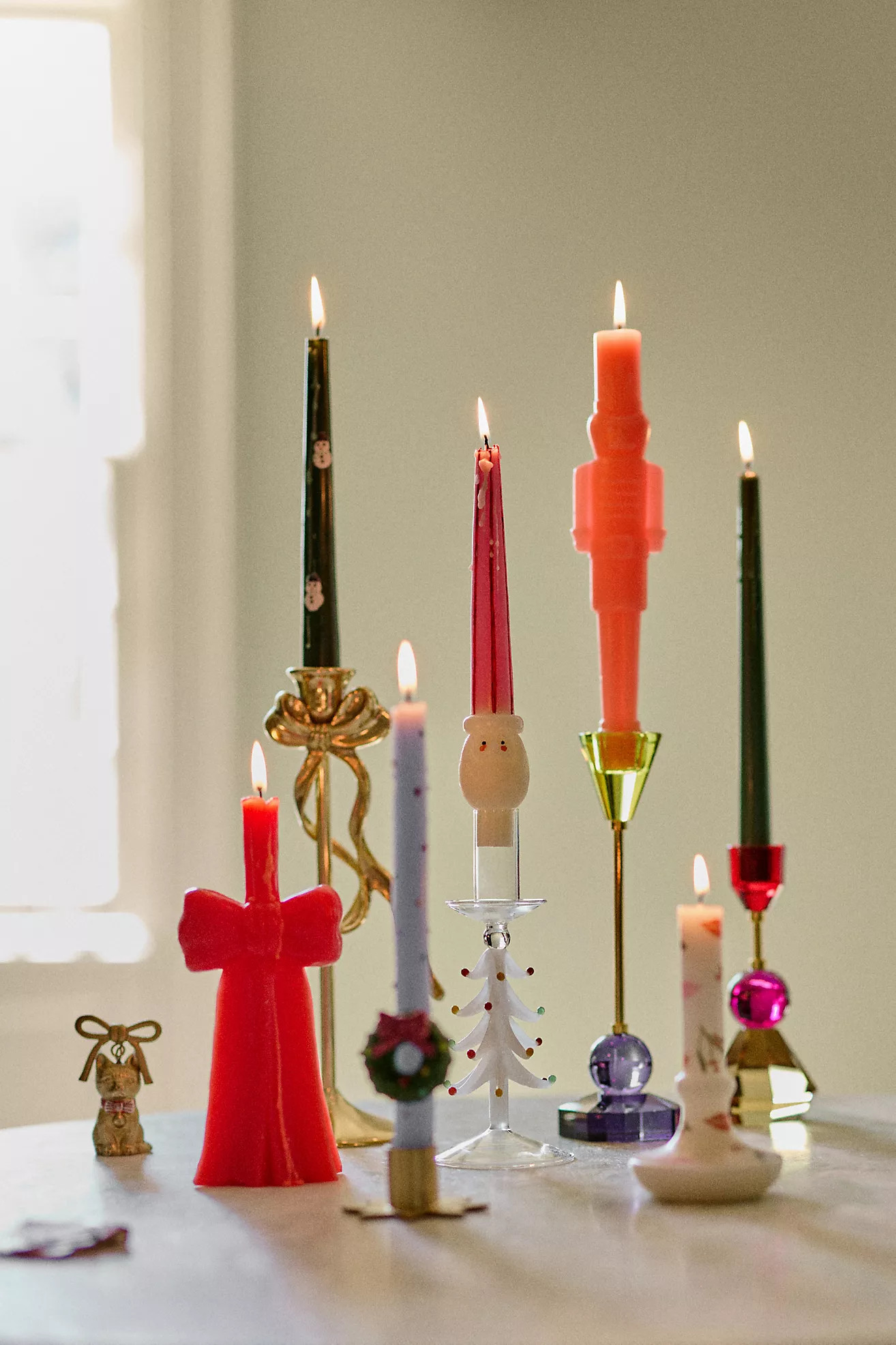 Yuletide Glass Candle Holder | Anthropologie (US)