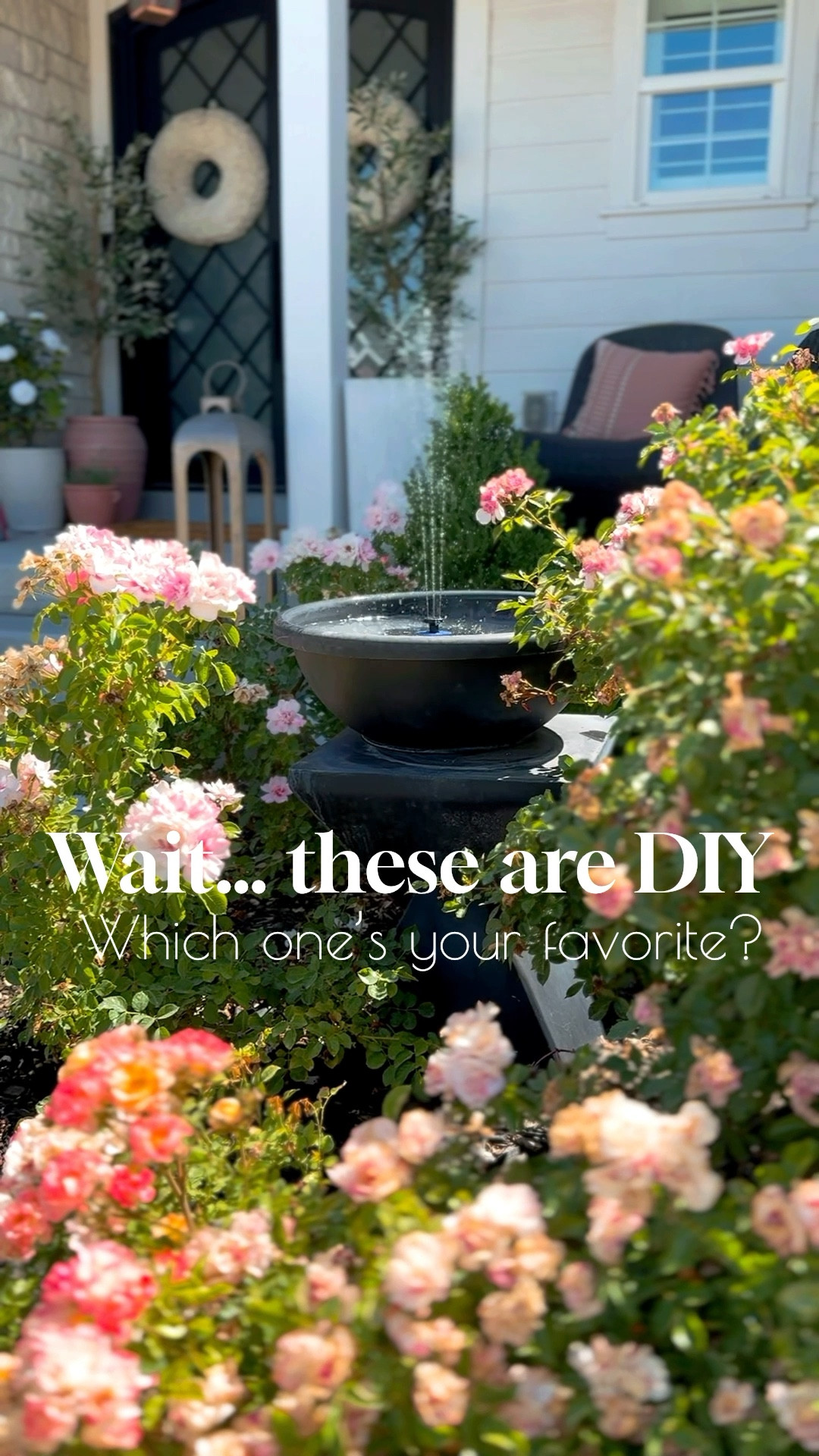 Can’t go wrong with either DIY fountain  they are both gorgeous! One runs on the sun and the other uses a submersible pump with a pretty copper pipe! 

#LTKSeasonal #LTKHome