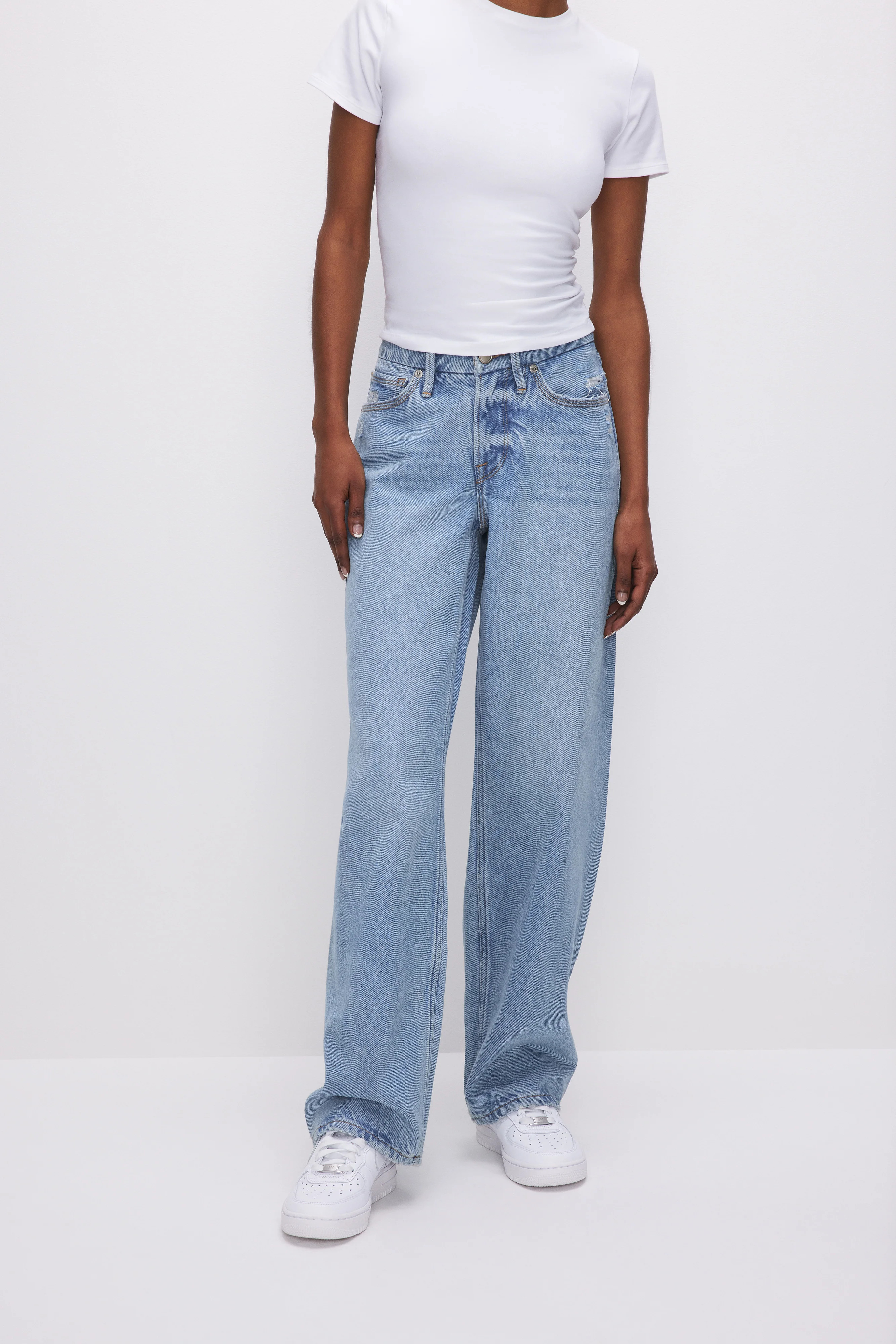 GOOD PETITE '90s JEANS | INDIGO466 | Good American