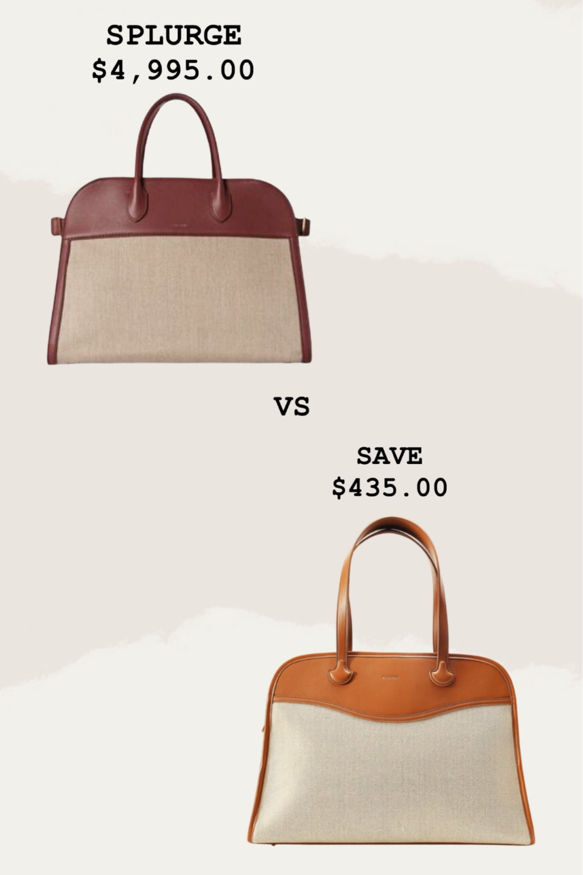 A great Slurge vs Save Options! 
Margaux 15 in Canvas (which is always sold out!) vs Oleada Satchel

#LTKSeasonal #LTKItBag
