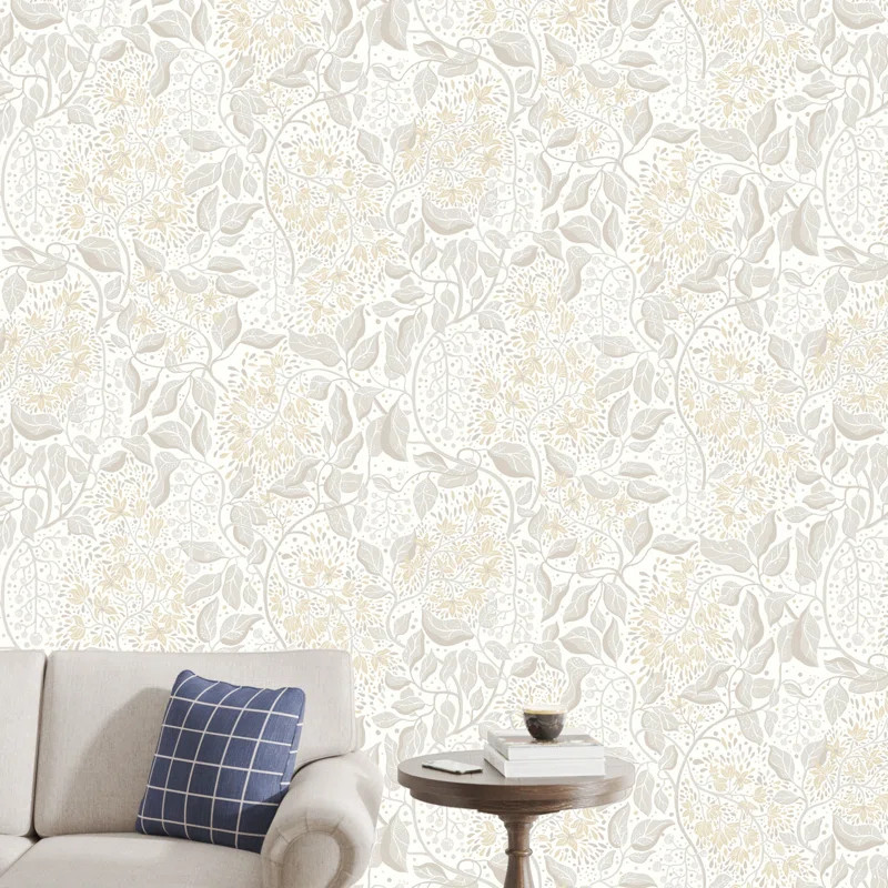 Beachworth Non-Pasted,Unpasted Floral Double Roll | Wayfair North America