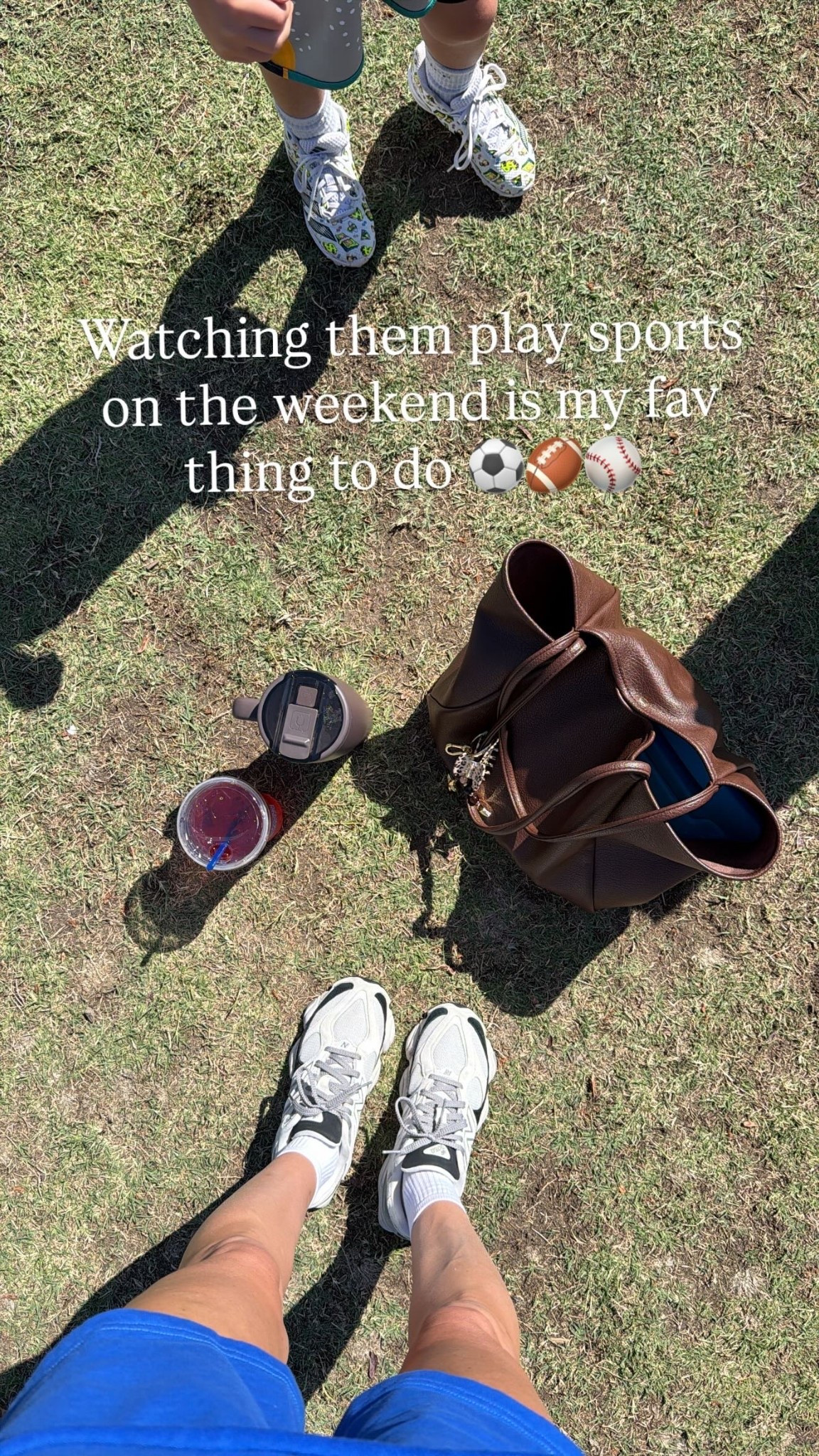 Watching them play sports on the weekend is my fav thing to do ⚽️🏈⚾️