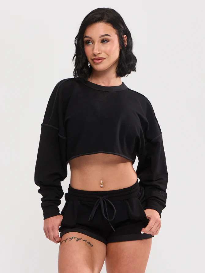 Wildest Dreams Crop - Black | Buffbunny