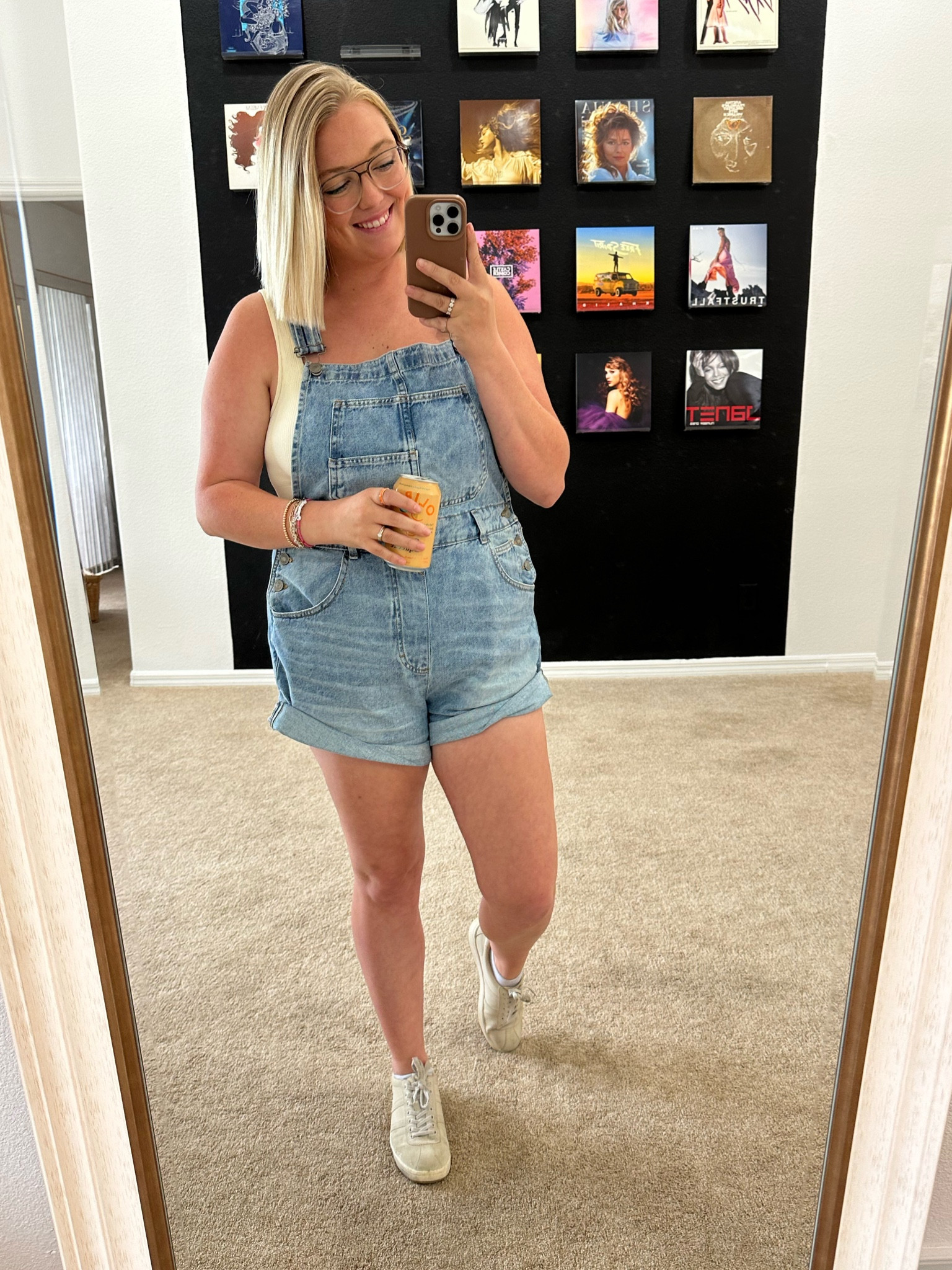 Blue Jean free people overalls
Casual ootd 

#LTKMostLoved #LTKMidsize #LTKFindsUnder100