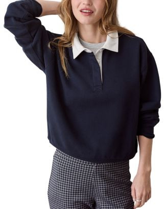 Cloud 9 Cotton Blend Fleece Polo Sweatshirt | Bloomingdale's (US)
