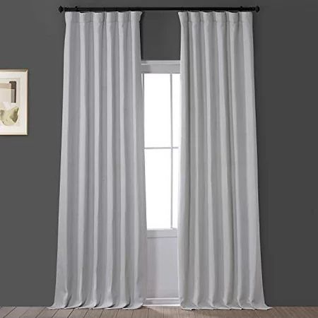 HPD Half Price Drapes BOCH-LN1855-108 Faux Linen Blackout Room Darkening Curtain (1 Panel) 50 X 108  | Walmart (US)