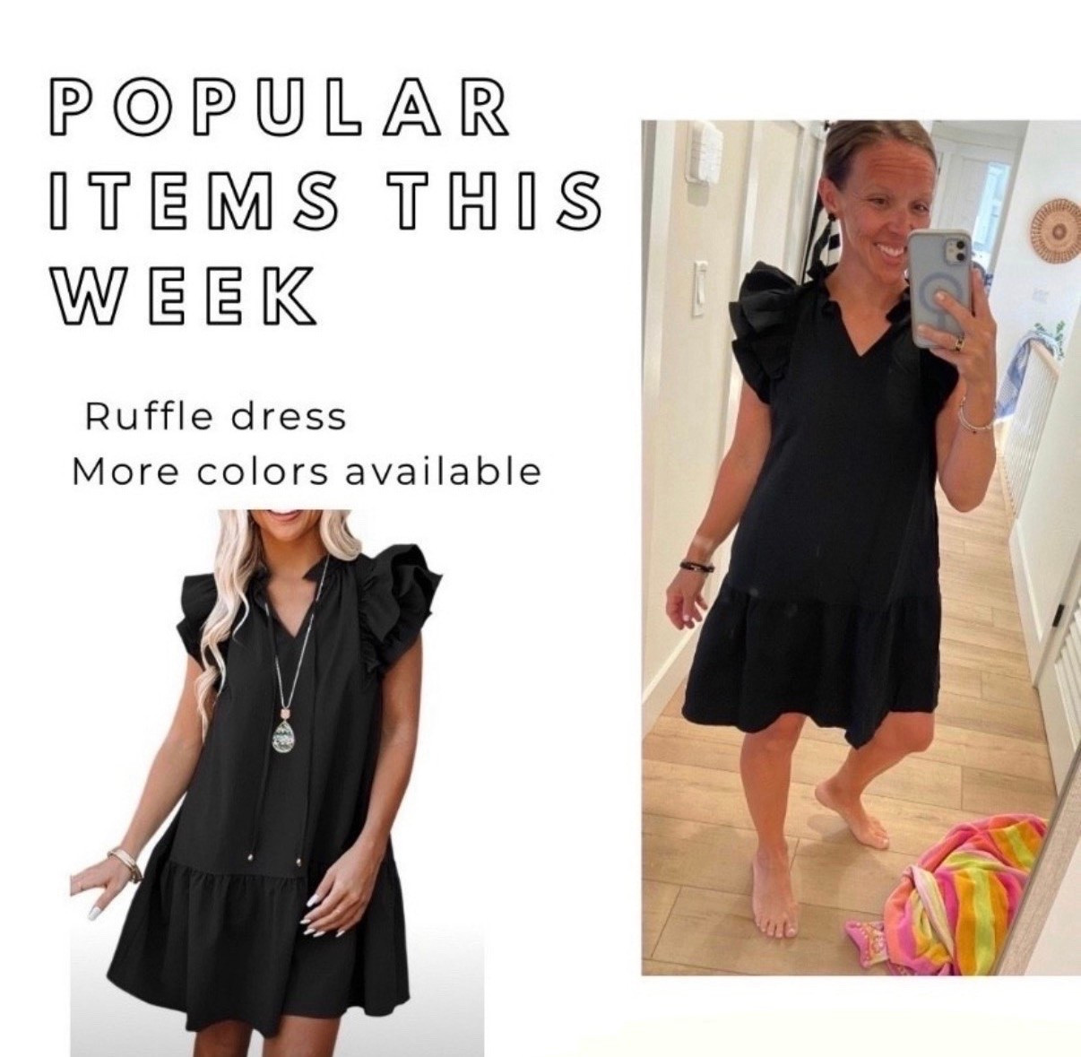 $34 - I can’t stop wearing this dress; I think I’ve worn it three weekends in a row! It works great for warm weather and would pair well with cowboy boots in the fall.  


#amazon #minidress #summerdress #springdress #summeroutfit 
 #prime #ruffledress #dress #datenightoutfit #countryconcert

#LTKOver40 #LTKU