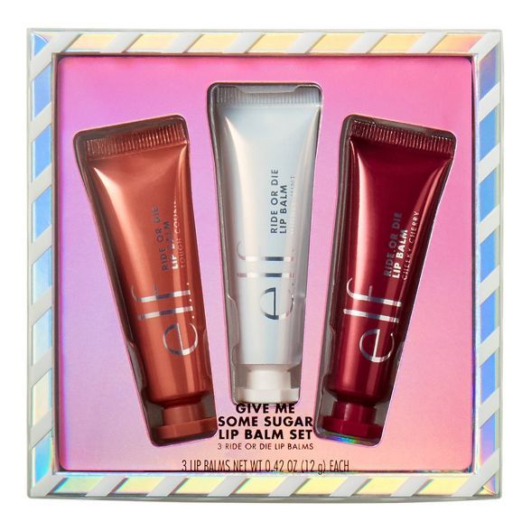 e.l.f. Holiday Give Me Some Sugar Lip Balm Gift Set - 3pc | Target