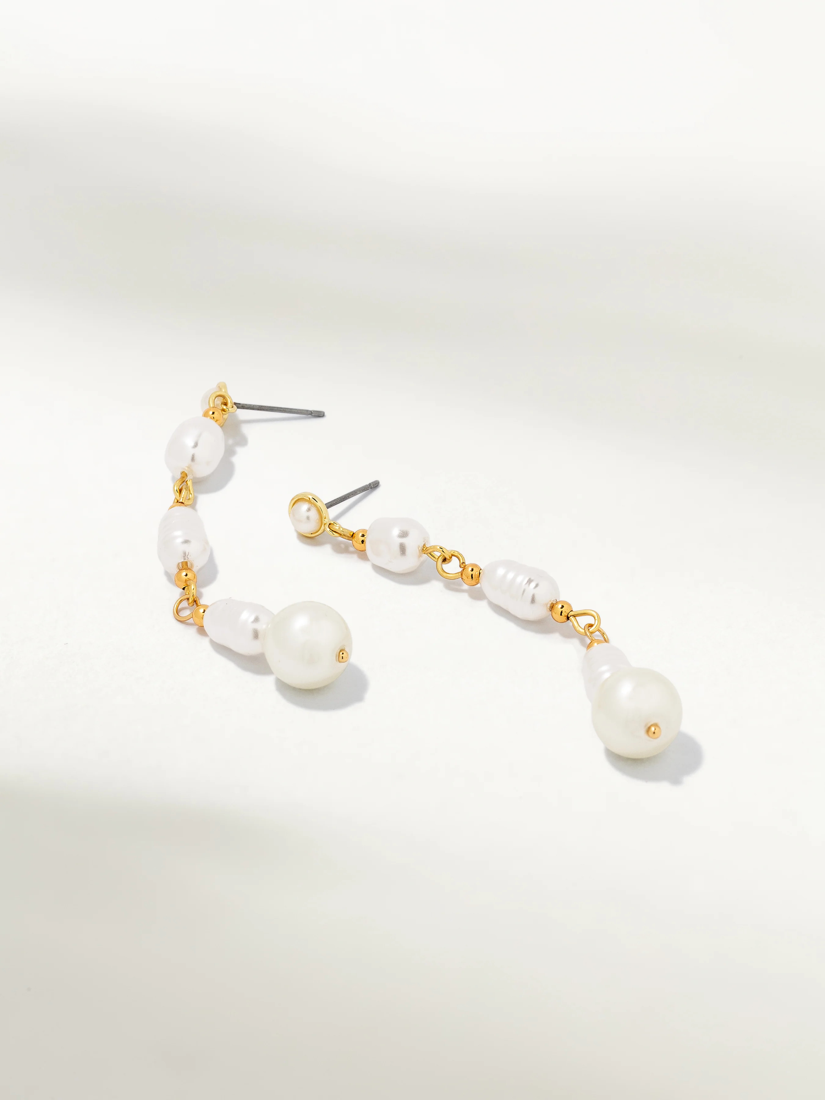Pearl Drop Earrings in Gold | Dangle Earrings | Uncommon James | Uncommon James