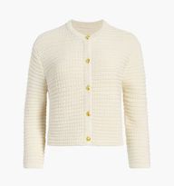 The Harper Lady Jacket Cardigan - Cream Marl Knit | Hill House Home