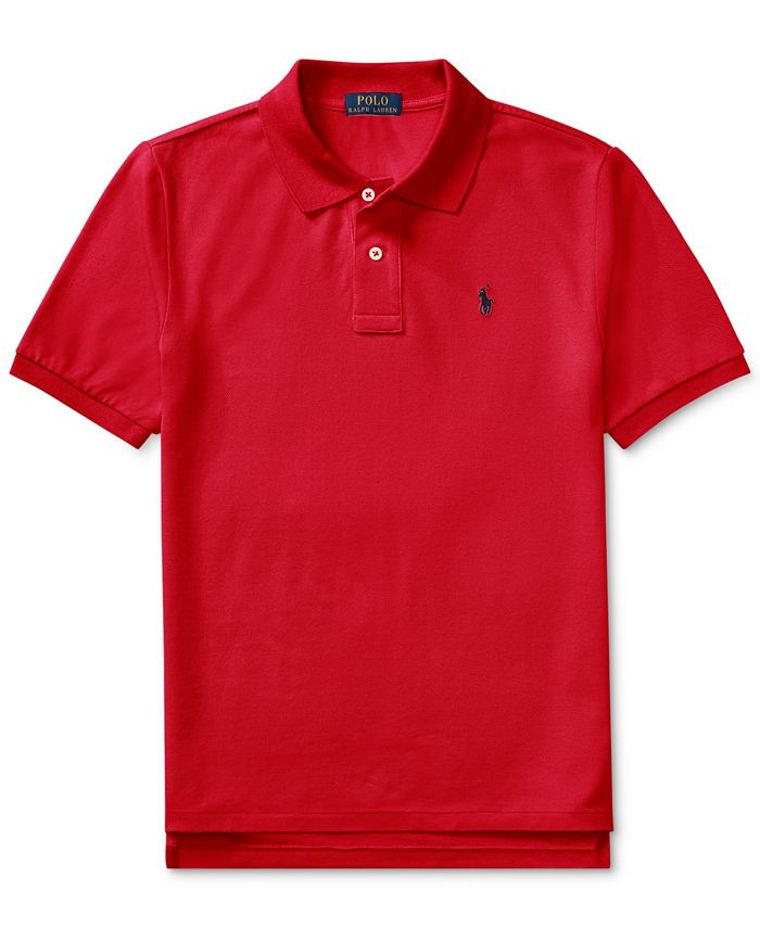 Polo Ralph Lauren Big Boys Pique Polo & Reviews - Shirts & Tops - Kids - Macy's | Macys (US)
