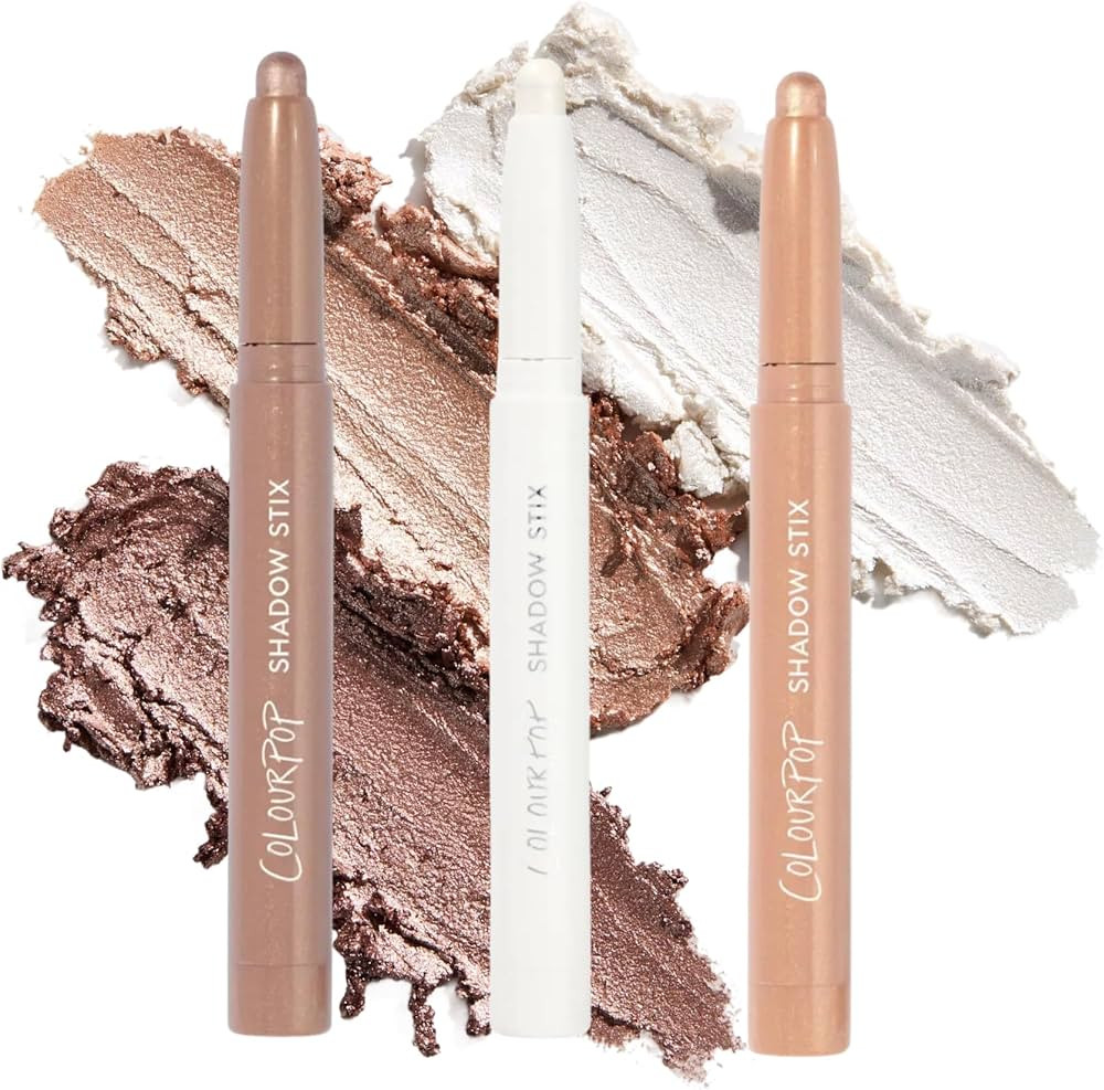 ColourPop Metallic Neutrals Shadow Stix Makeup Kit - Shimmer Eyeshadow Make Up Set - Vegan & Crue... | Amazon (US)